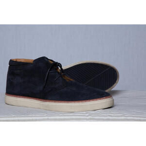 Men's Gant Logo Navy Blue Suede Chukka Ankle Boots Shoes Sz EU 43 / US 10